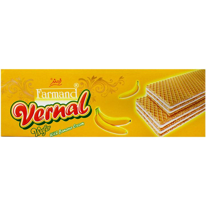 ویفر کرم دار موزی ورنال فرمند 165 گرمی